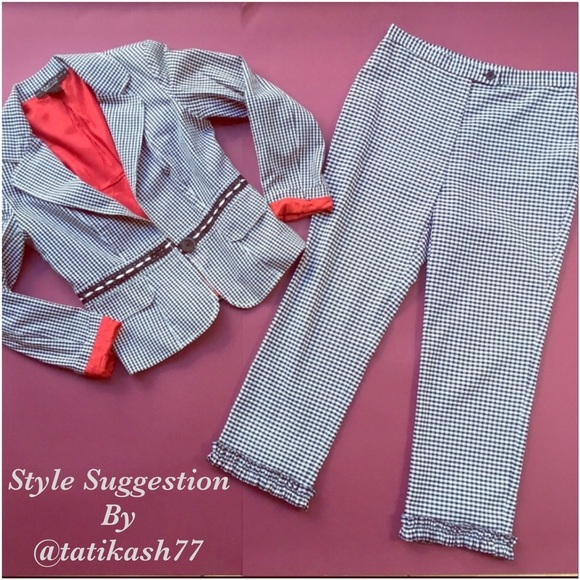 Black & White Checkered Jacket - Size Small - Picture 7 of 7